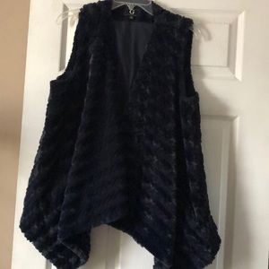 Faux fur vest